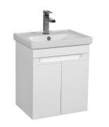 Тумба подвесная Аквародос Omega 50 см с раковиной Frame ДСП/МДФ белый АР000040381