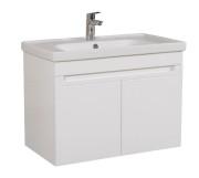 Тумба подвесная Аквародос Omega 80 см с раковиной Frame ДСП/МДФ белый АР000040334