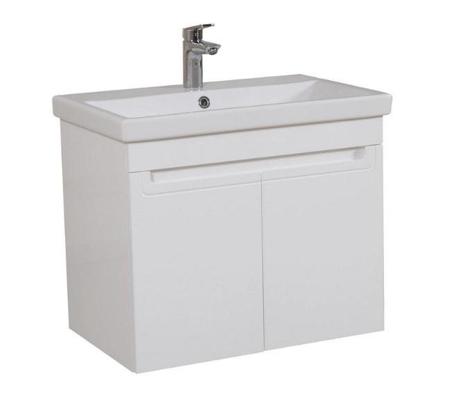 Тумба подвесная Аквародос Omega 70 см с раковиной Elite ДСП/МДФ белый АР000040344