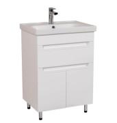 Тумба напольная Аквародос Omega 60 см с раковиной Frame ДСП/МДФ белый АР000040339