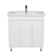 Тумба напольная Аквародос Omega 80 см с раковиной Frame ДСП/МДФ белый АР000040341