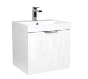 Тумба подвесная Аквародос Fabio 50 см с раковиной Fabio ДСП/МДФ белый мат АР000127304