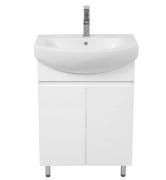 Тумба для підлоги Аквародос Уно 60 см з раковиною Руна ДСП/МДФ білий АР000084259