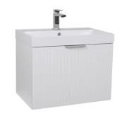 Тумба подвесная Аквародос Fabio 60 см с раковиной Fabio ДСП/МДФ белый мат АР000127305