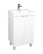 Тумба напольная Аквародос Fabio 50 см с раковиной Fabio ДСП/МДФ белый мат АР000127310