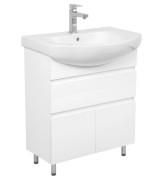 Тумба для підлоги Аквародос Уно 70 см з раковиною Руна ДСП/МДФ білий АР000084260