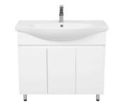 Тумба для підлоги Аквародос Уно 80 см з раковиною Lila ДСП/МДФ білий АР000084261