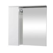 Зеркало для ванной комнаты Аквародос Уно 70х74 см с пеналом слева и подсветкой ДСП/МДФ белый АР000084265