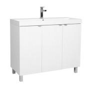 Тумба напольная Аквародос Fabio 100 см с раковиной Fabio ДСП/МДФ белый мат АР000127313