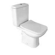 Унітаз-компакт на підлогу Аквародос Duru 38х62,5 см з сидінням Slim Soft-Close фарфор білий АР000040675