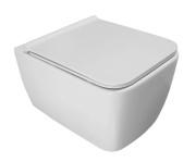 Унитаз подвесной Аквародос Hera 37х51,8 см безободковый с сиденьем Bella Soft-Close фарфор белый АР000040690