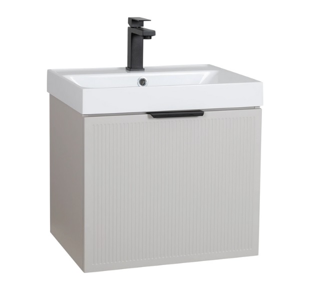 Тумба подвесная Аквародос Fabio 50 см с раковиной Fabio ДСП/МДФ кашемир АР000134977