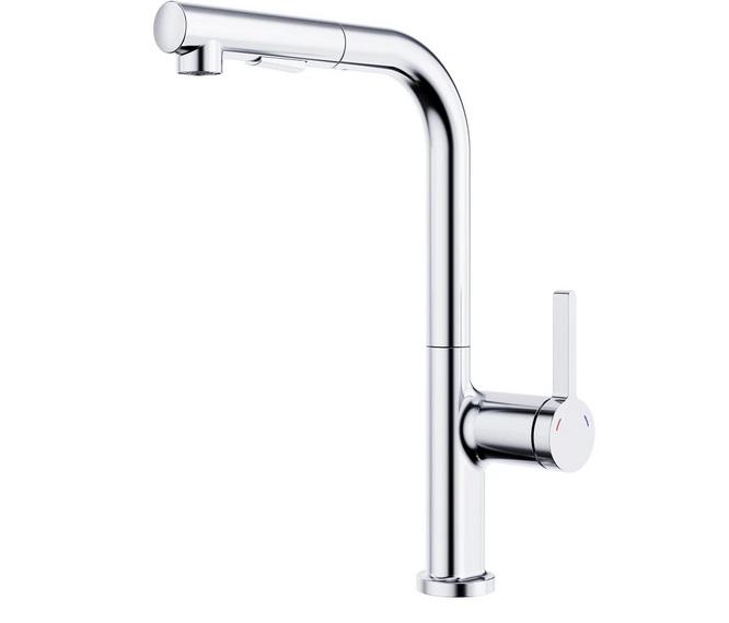 Смеситель для кухни Аквародос Rimini однорычажный с вытяжным изливом хром АР000084860