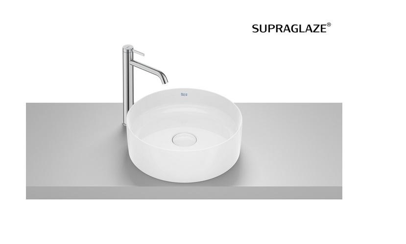 Раковина для ванної Roca Terra ⌀39 см Fineceramic® Supraglaze® білий A32787NS00