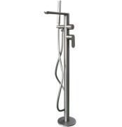 Смеситель для ванной Аквародос Turino напольный с душевым гарнитуром gun metal АР000083241