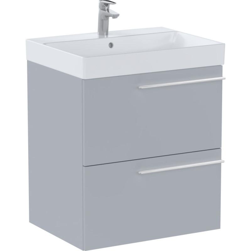 Тумба с раковиной Roca Ella 60x46 см ДСП жемчужный матовый A851910530