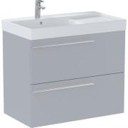 Тумба с раковиной Roca Ella 80x46 см чаша слева ДСП жемчужный матовый A851912530