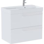 Тумба с раковиной Roca Ella 80x46 см чаша справа ДСП белый матовый A851913529