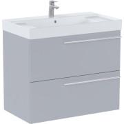 Тумба с раковиной Roca Ella 80x46 см ДСП жемчужный матовый A851911530