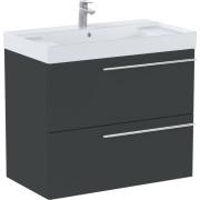 Тумба с раковиной Roca Ella 80x46 см ДСП оникс матовый A851911531