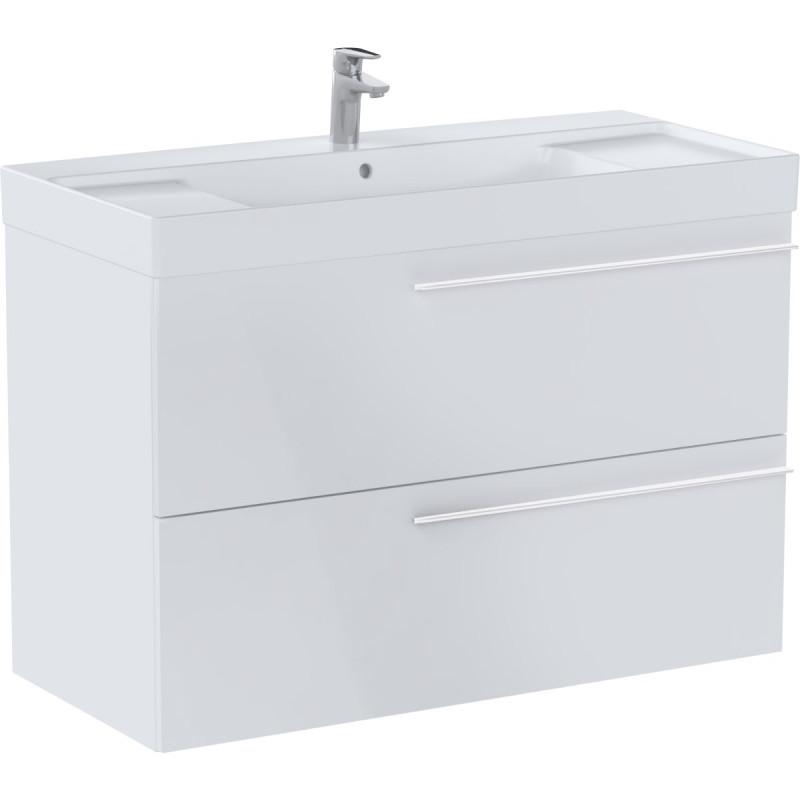 Тумба с раковиной Roca Ella 100x46 см ДСП белый глянец A851914806