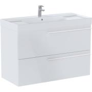 Тумба с раковиной Roca Ella 100x46 см ДСП белый глянец A851914806
