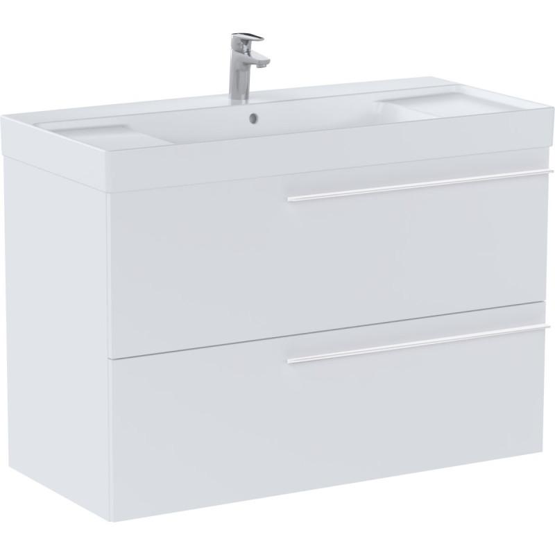 Тумба с раковиной Roca Ella 100x46 см ДСП белый матовый A851914529