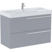Тумба с раковиной Roca Ella 100x46 см ДСП жемчужный матовый A851914530