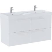 Тумба с двойной раковиной Roca Ella 120x46 см ДСП белый матовый A851915529