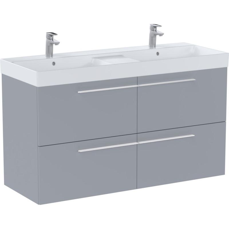 Тумба с раковиной Roca Ella 120x46 см ДСП жемчужный матовый A851915530