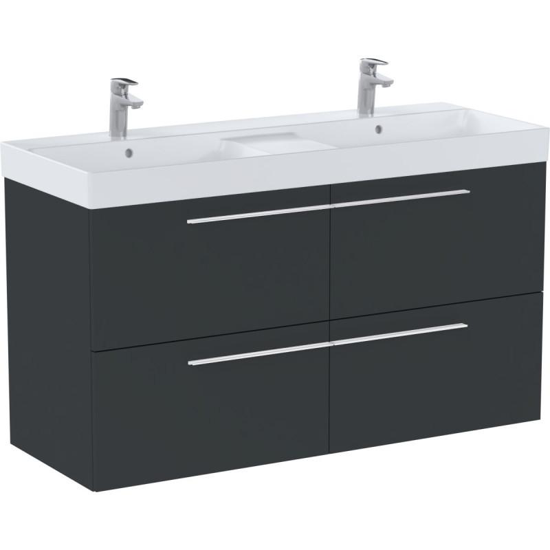 Тумба с раковиной Roca Ella 120x46 см ДСП оникс матовый A851915531