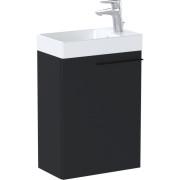 Тумба с раковиной Roca Ella 45x26 см ДСП черный матовый A851917532