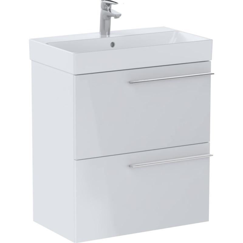 Тумба с раковиной Roca Ella 60x36 см ДСП белый глянец A851916806