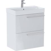 Тумба с раковиной Roca Ella 60x36 см ДСП белый глянец A851916806