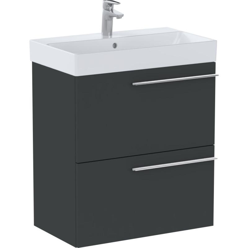 Тумба с раковиной Roca Ella 60x36 см ДСП оникс матовый A851916531