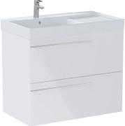 Тумба с раковиной Roca Ella 80x46 см чаша слева ДСП белый глянец A851912806