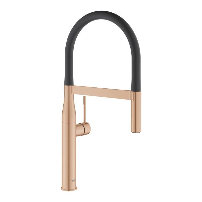 Смеситель для кухни Grohe Essence однорычажный с выдвижной лейкой теплый закат матовый 30294DL0