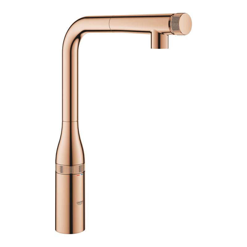 Смеситель для кухни Grohe Essence SmartControl с выдвижной лейкой теплый закат 31615DA0