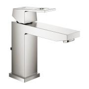 Змішувач для раковини Grohe Eurocube M-Size із донним клапаном суперсталь 23445DC0