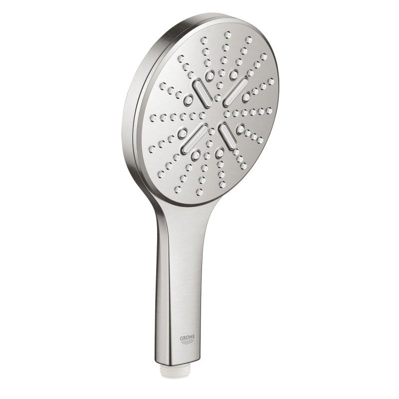 Душова лійка Grohe Rainshower SmartActive 130 мм 3-режимна суперсталь 26574DC0
