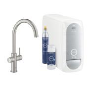 Змішувач для кухні Grohe Blue Home з функцією очищення води зі стартовим комплектом суперсталь 31455DC1