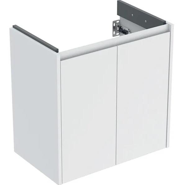 Тумба под раковину Geberit Selnova Compact 59,1x36,4 см ДСП белый глянцевый 504.075.01.1