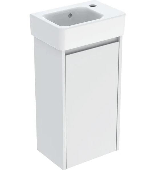 Тумба с раковиной Geberit Selnova Square 36х25 см ДСП белый глянцевый 504.130.01.1
