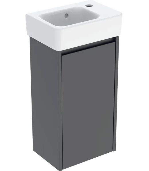 Тумба с раковиной Geberit Selnova Square 36х25 см ДСП лава матовая 504.130.JK.1