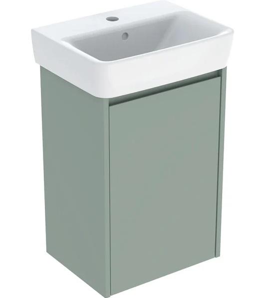 Тумба з раковиною Geberit Selnova Square 45х34 см ДСП зелена шавлія матова 504.131.IK.1