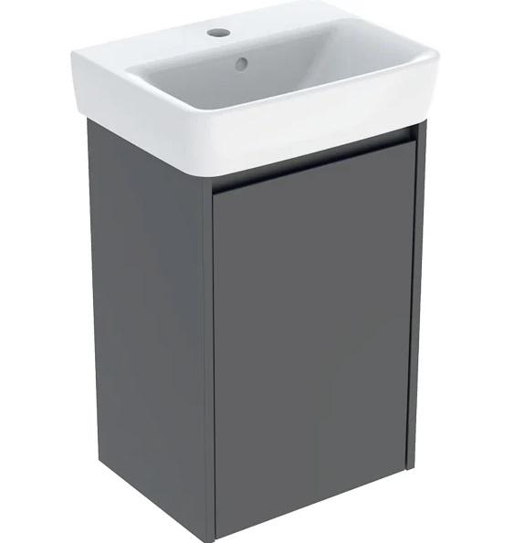 Тумба с раковиной Geberit Selnova Square 45х34 см ДСП лава матовая 504.131.JK.1