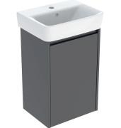 Тумба с раковиной Geberit Selnova Square 45х34 см ДСП лава матовая 504.131.JK.1