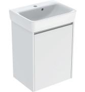 Тумба с раковиной Geberit Selnova Square 50х38 см ДСП белый глянцевый 504.132.01.1