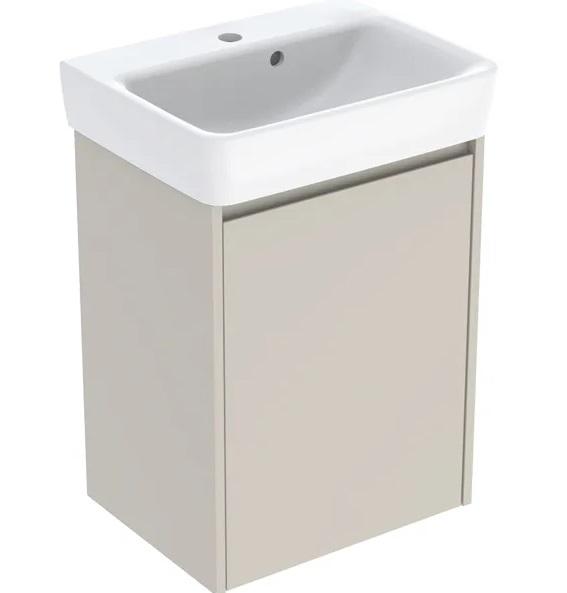 Тумба с раковиной Geberit Selnova Square 50х38 см ДСП песочно-серый матовый 504.132.DB.1