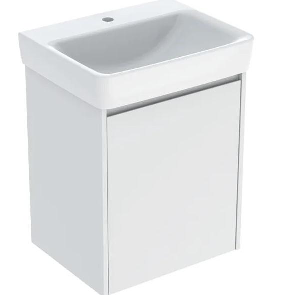 Тумба із раковиною Geberit Selnova Square 55х44 см ДСП білий матовий 504.133.00.1